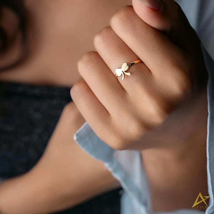 انگشتر طلا زنانه پاپیون A52
