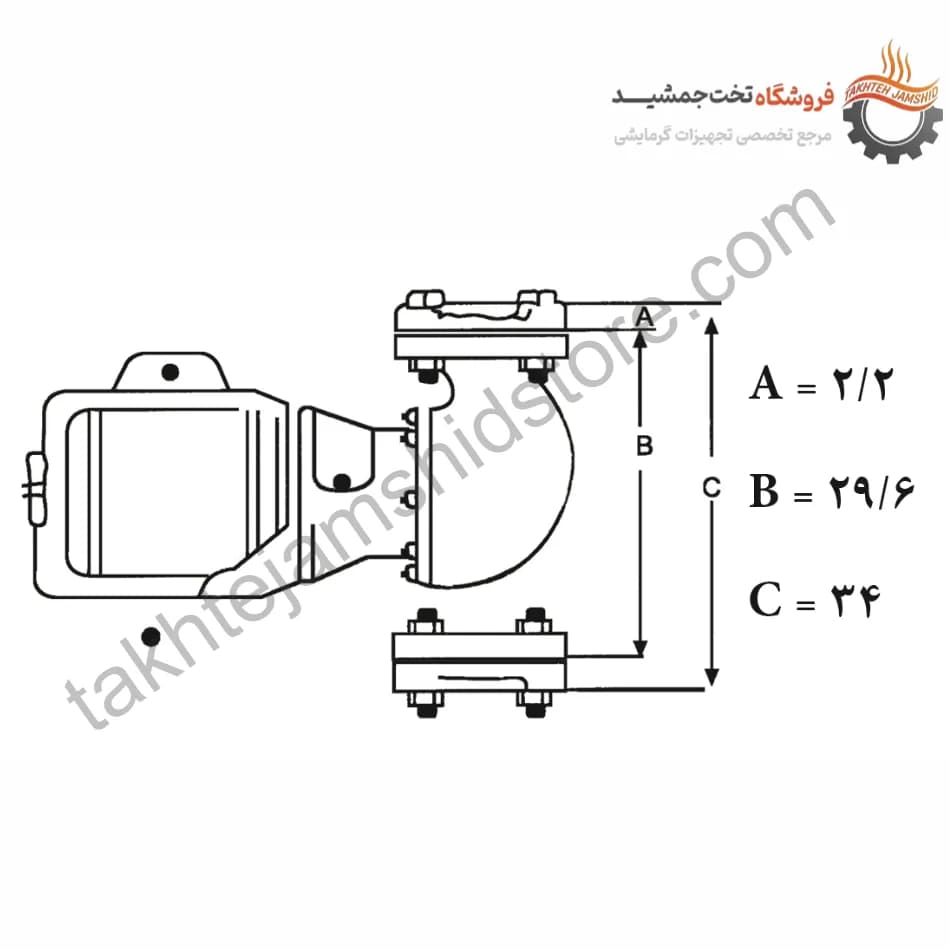پمپ AA 2″ (3/4 HP) بل اند کاست تهران — تصویر ۳
