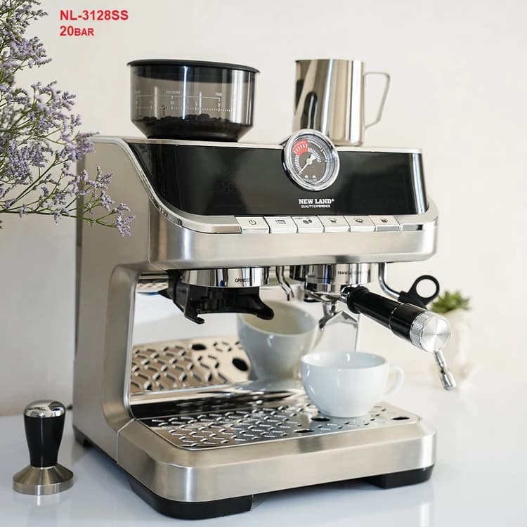اسپرسوساز نیولند با آسیاب مدل NL-3128SS — تصویر ۷