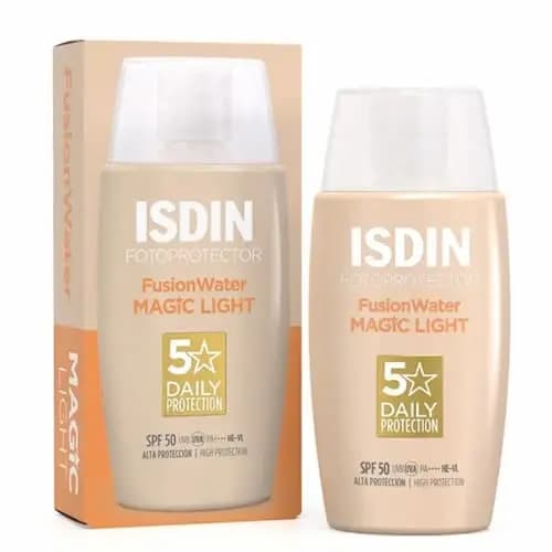 ضد آفتاب رنگی ایزدین فیوژن واتر مجیک لایت SPF 50 حجم 50 میل