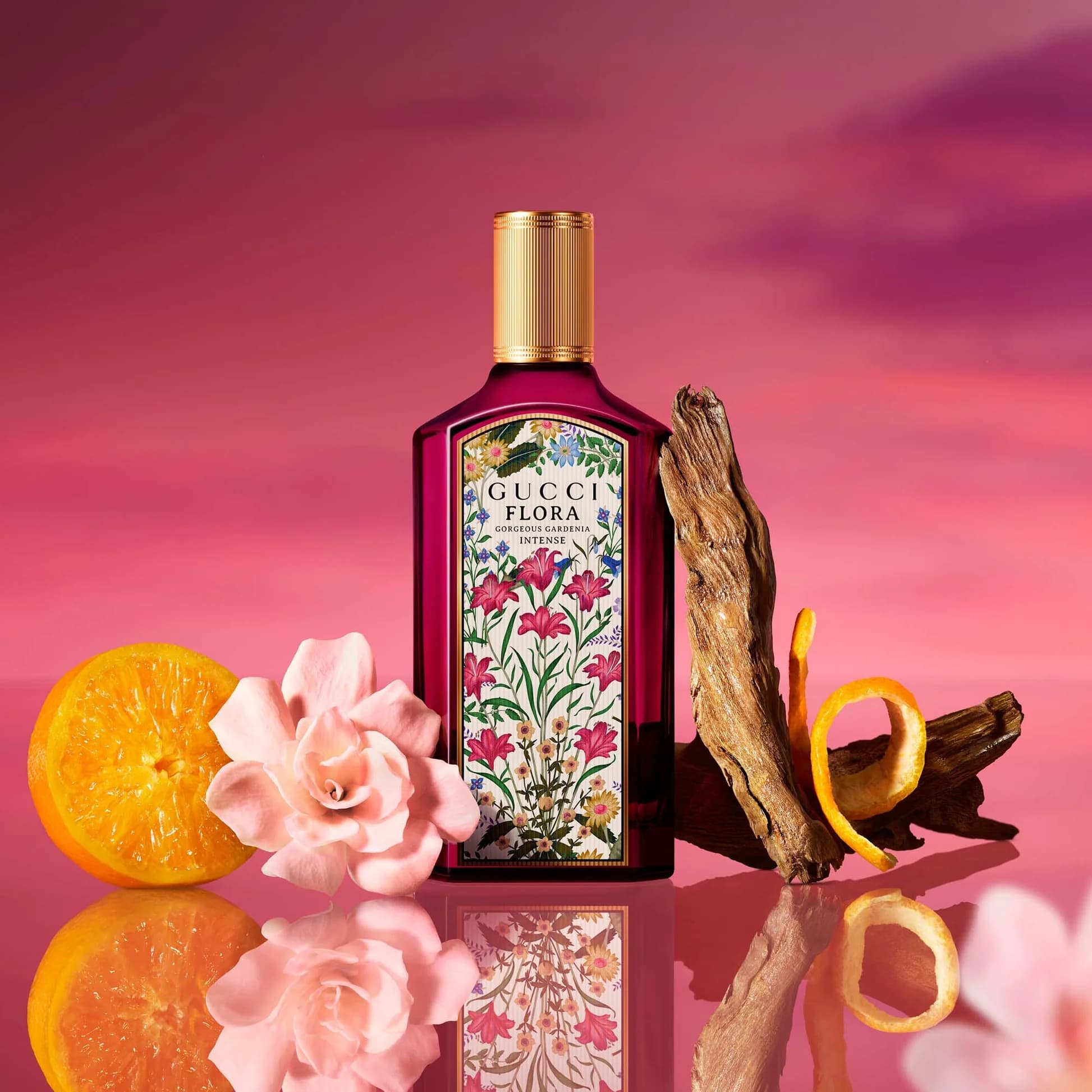 عطر زنانه گوچی فلورا گورجس گاردنیا اینتنس ادوپرفیوم ۱۰۰ میل Gucci Flora Gorgeous Gardenia Intense EDP — تصویر ۴