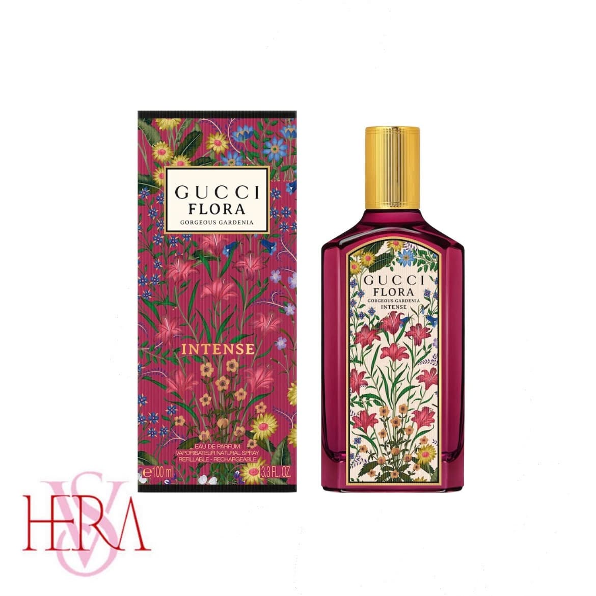 عطر زنانه گوچی فلورا گورجس گاردنیا اینتنس ادوپرفیوم ۱۰۰ میل Gucci Flora Gorgeous Gardenia Intense EDP — تصویر ۲