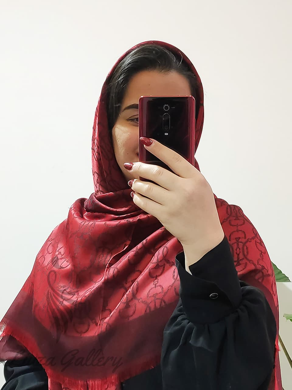 روسری ژاکارد طرح زنجیری