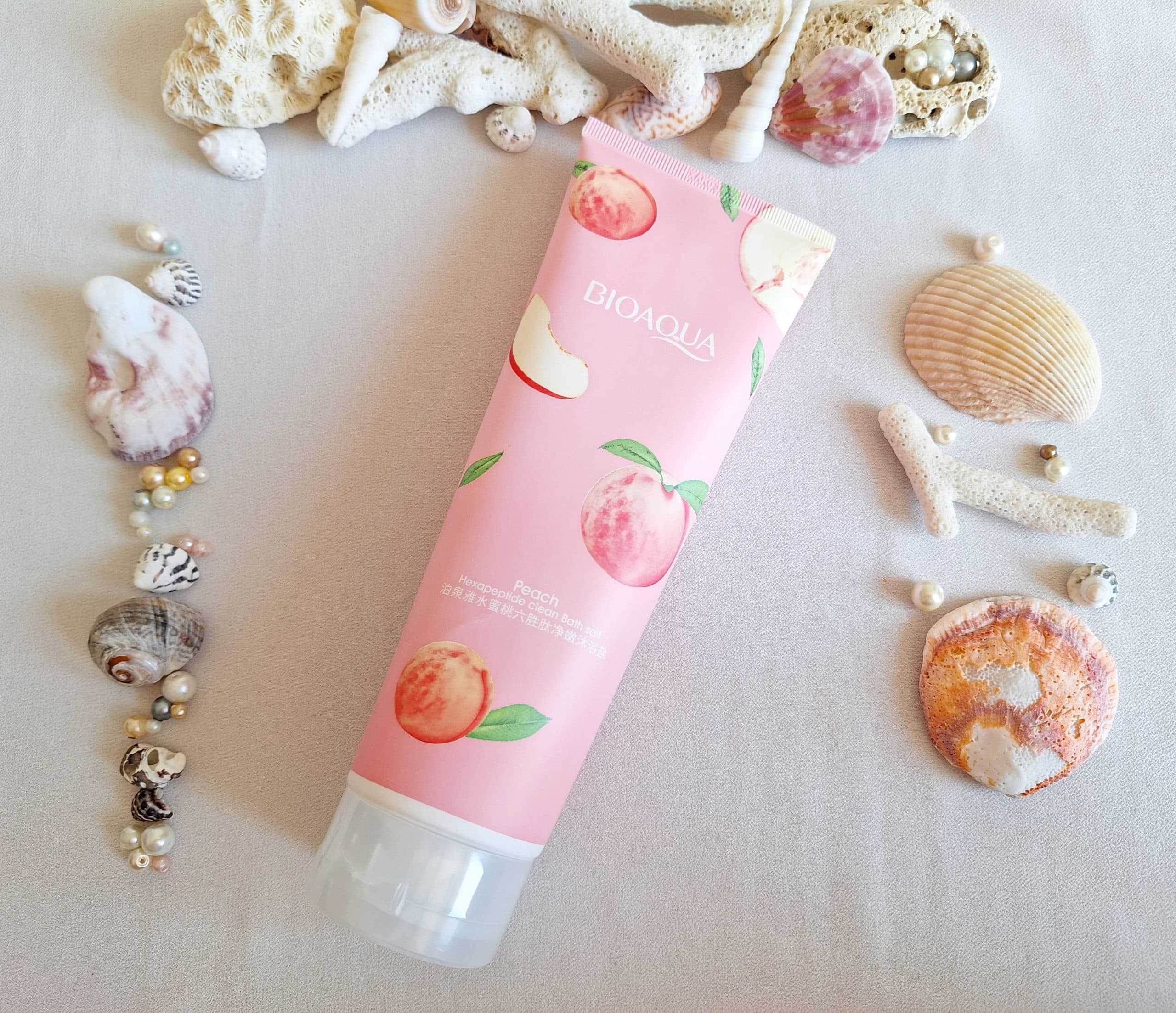 نمک بدن هلو برند بیوآکوا Peach bath salt BIOAQUA