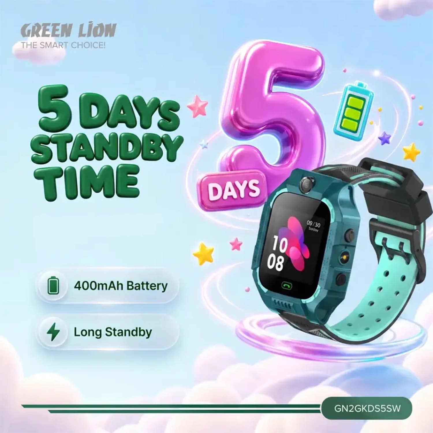 ساعت هوشمند بچگانه گرین لاین KIDS Smart Watch 5 — تصویر ۳
