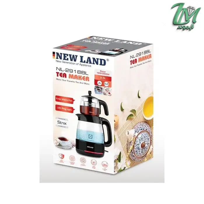چای ساز سرهمی نیولند مدل NL-2918BL