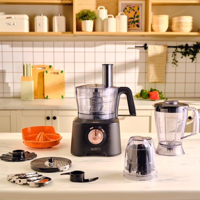 ربات آشپزخانه کاراجا Mastermaid Power Max 11 in 1 مشکی مسی — تصویر ۶