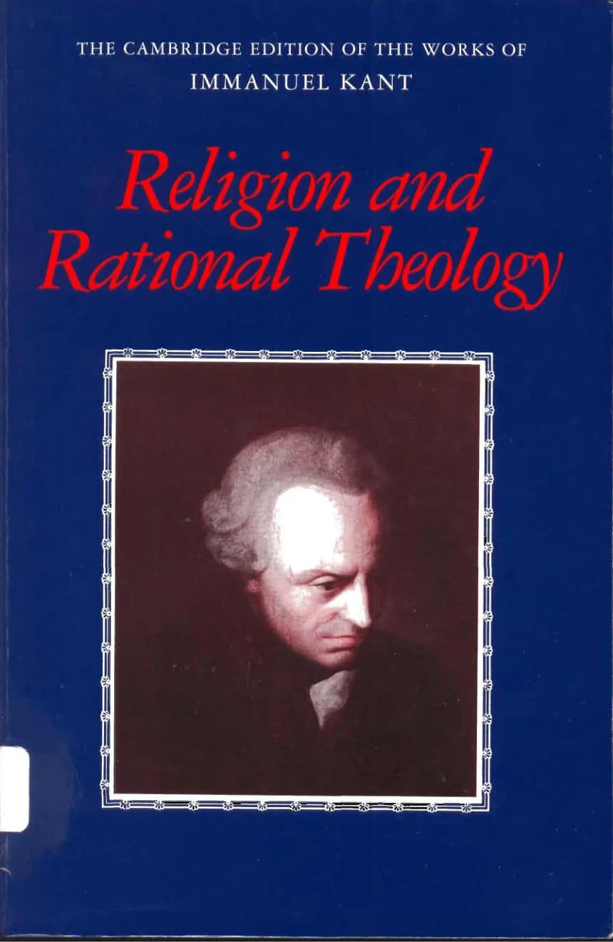 کتاب Religion and Rational Theology (دین و الهیات عقلانی) نسخه انگلیسی PDF | ایمانوئل کانت — تصویر ۳