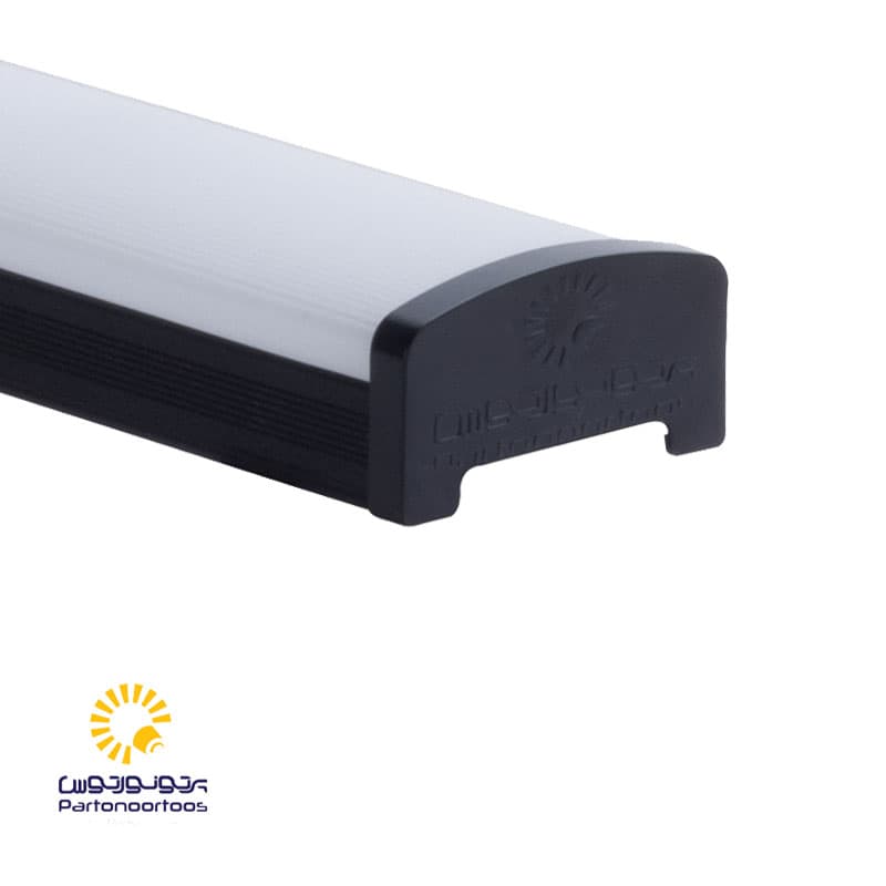 چراغ خطی روکار 45 وات مشکی پرتو نور توس (ویان)