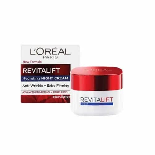 کرم آبرسان و ضد چروک شب لورال رویتالیفت Loreal Revitalift حجم 50 میل — تصویر ۳