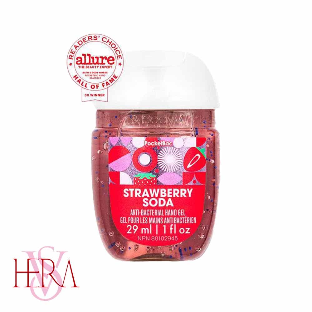 ژل دست strawberry soda برند بث اند بادی ورکز
