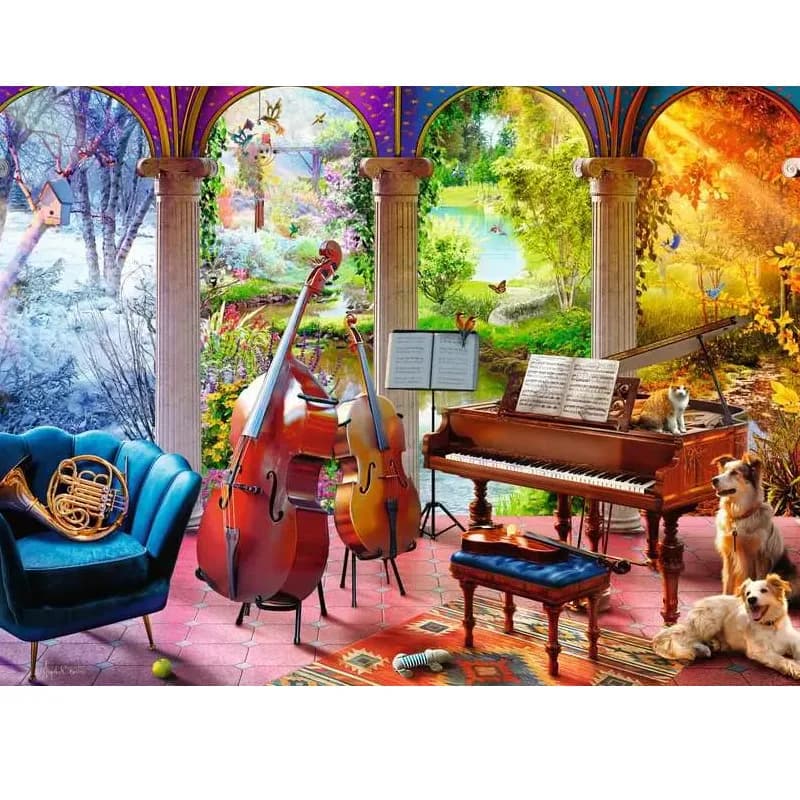 پازل 100 تکه رونزبرگر طرح Four Seasons in Music کد 12001366 — تصویر ۳