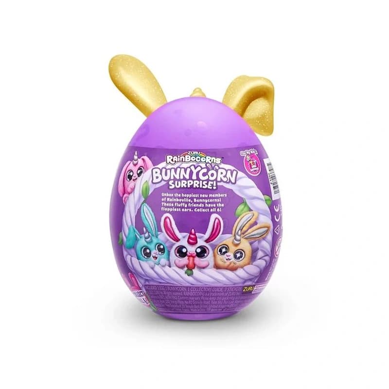 عروسک سورپرایزی رینبوکورنز RainBocoRns مدل Bunnycorn شاخ طلایی — تصویر ۷