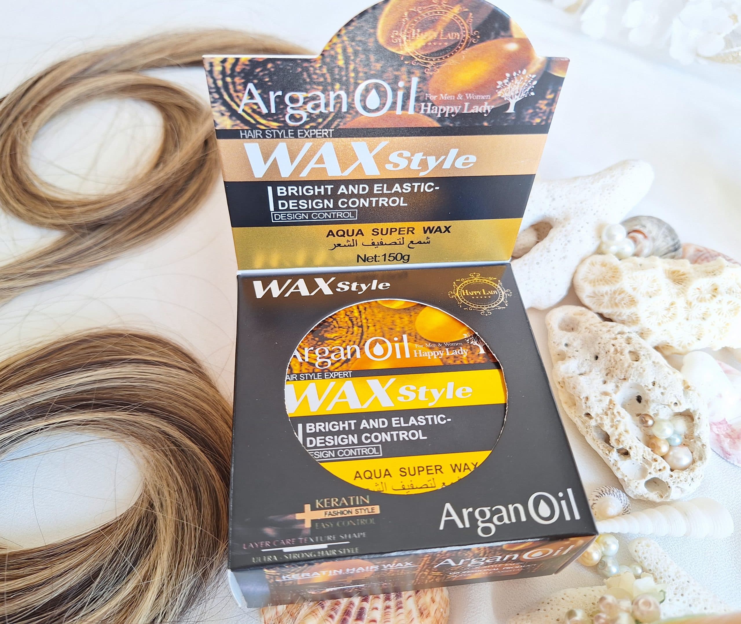 واکس مو روغن آرگان برند هپی لیدی Happy Lady_ WAX Style _ Argan Oil — تصویر ۴