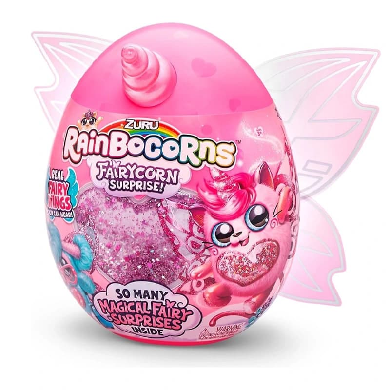 عروسک سورپرایزی رینبوکورنز RainBocoRns مدل Fairycorn با شاخ صورتی — تصویر ۳