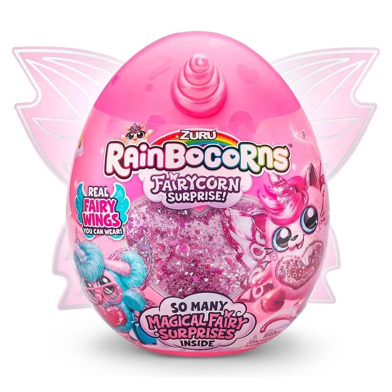 عروسک سورپرایزی رینبوکورنز RainBocoRns مدل Fairycorn با شاخ صورتی — تصویر ۶