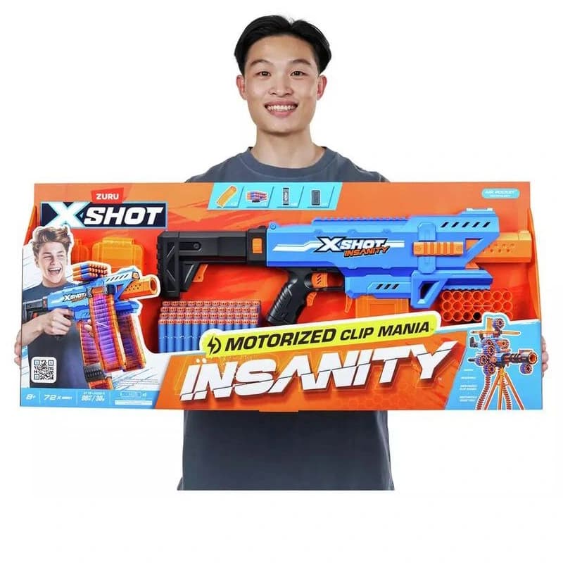 تفنگ ایکس شات سری Insanity مدل Motorized Clip Mania کد 36786 — تصویر ۲