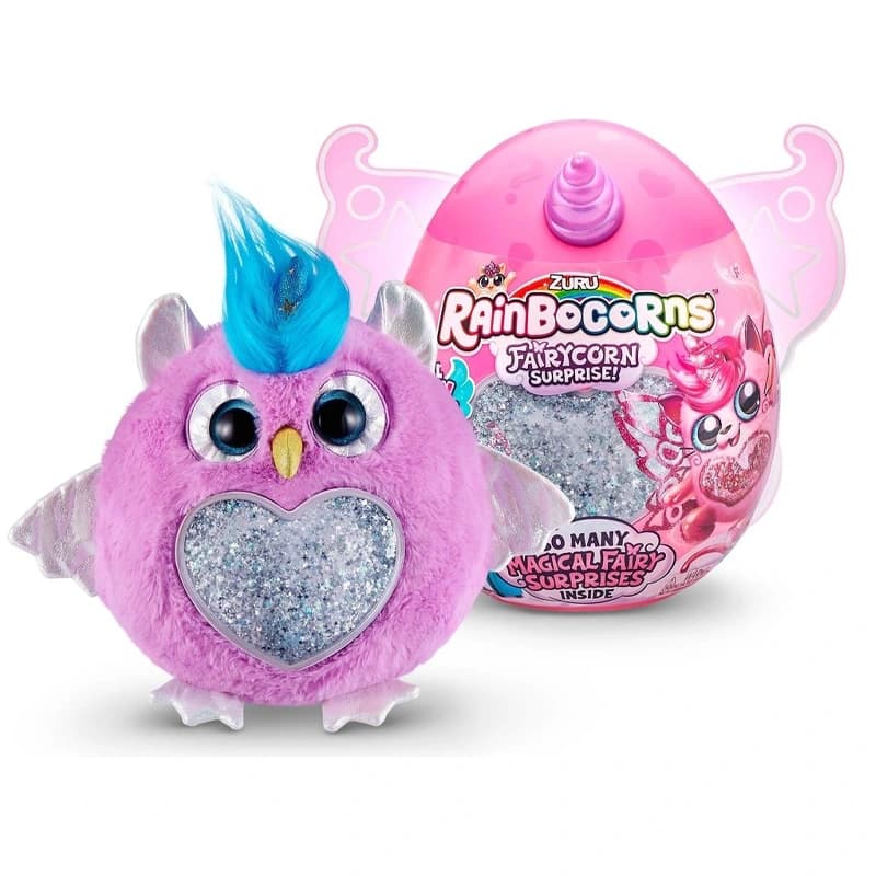 عروسک سورپرایزی رینبوکورنز RainBocoRns مدل Fairycorn با شاخ بنفش
