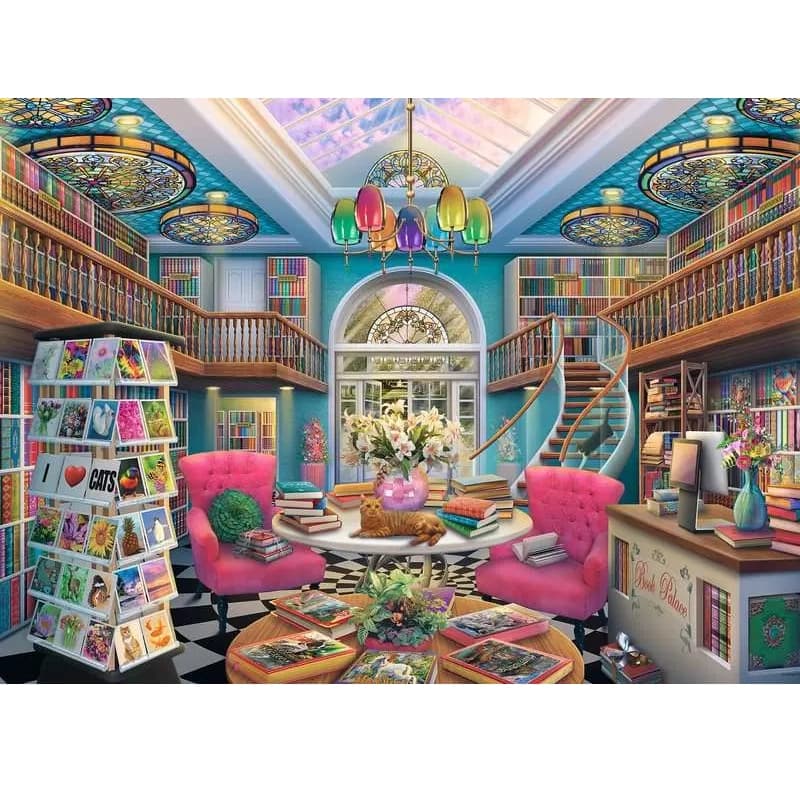 پازل 1000 تکه رونزبرگر طرح The Book Palace کد 12000167 — تصویر ۳