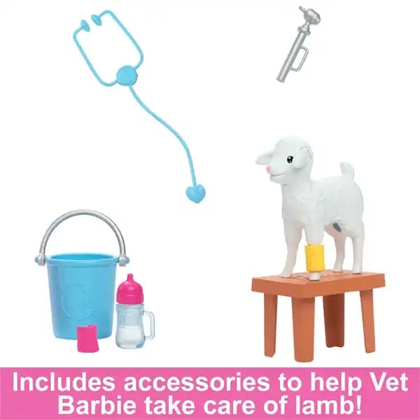عروسک باربی مدل Barbie Veterinarian کد HRG42 — تصویر ۴