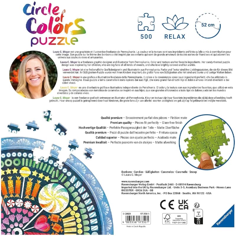 پازل 500 تکه رونزبرگر طرح Circle of Colors Candy کد 17350 — تصویر ۴
