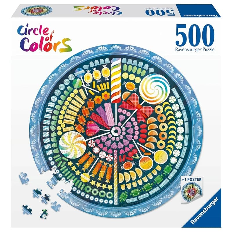 پازل 500 تکه رونزبرگر طرح Circle of Colors Candy کد 17350