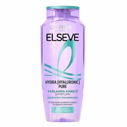 شامپو لورال Loreal مدل Hydra Hyaluronic مخصوص کف سر چرب و ساقه موی خشک حجم 390 میل