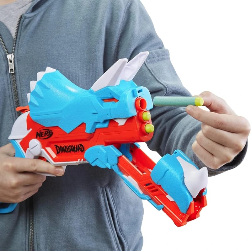تفگ نرف مدل DinoSquad Tricerablast Blaster کد F0803 — تصویر ۷