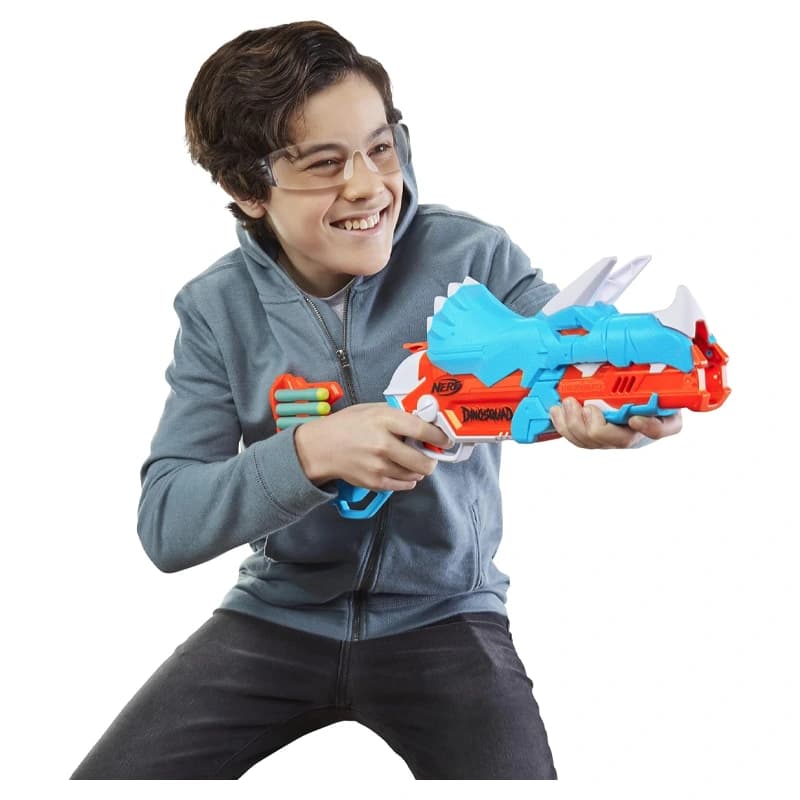 تفگ نرف مدل DinoSquad Tricerablast Blaster کد F0803 — تصویر ۵