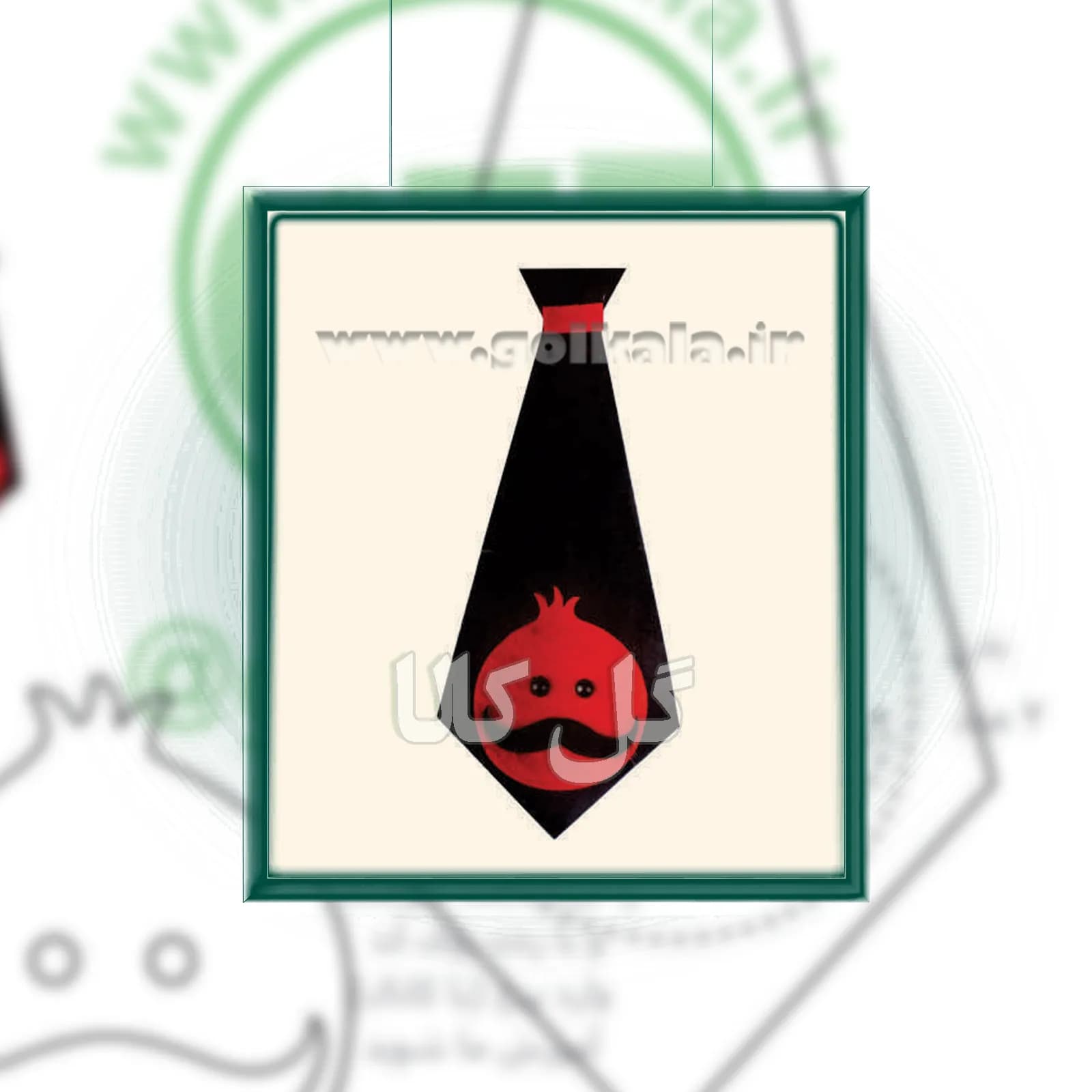 الگوی برش کراوات نمدی طرح انار سبیل‌دار (سایز ۱۷ سانت) – تم پسرانه