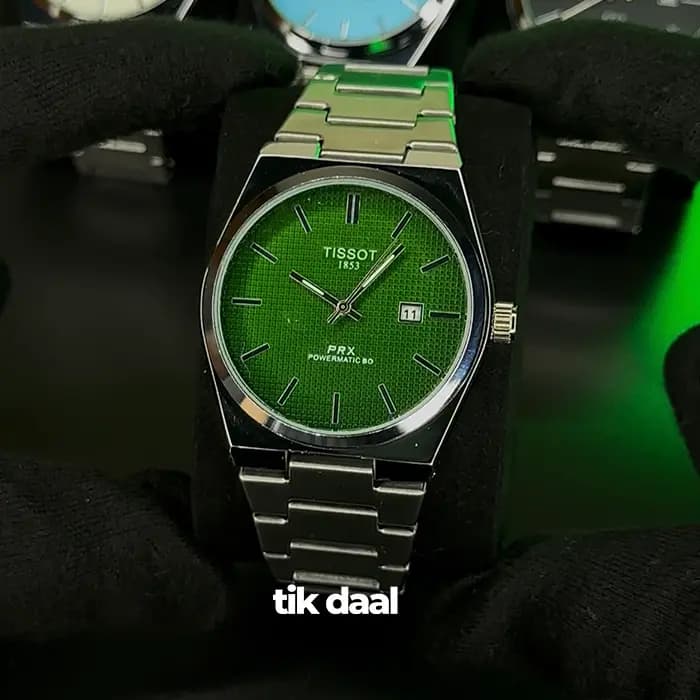 ساعت تیسوت مردانه استیل صفحه سبز | Tissot PRX