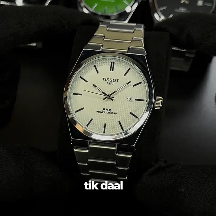 ساعت تیسوت مردانه استیل صفحه سفید | Tissot PRX