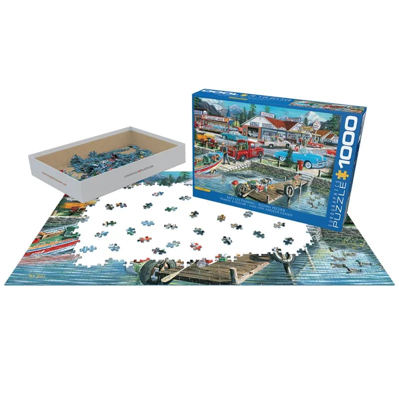 پازل 1000 تکه یوروگرافیک طرح Lets go fishing کد 5868 — تصویر ۳