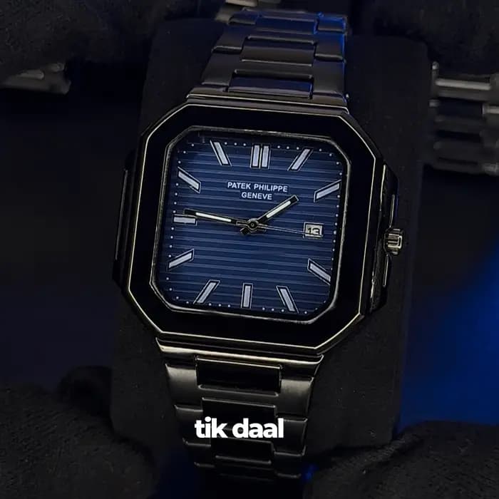 ساعت پتک فیلیپ مدل کوبیتوس مشکی صفحه آبی | patek philippe