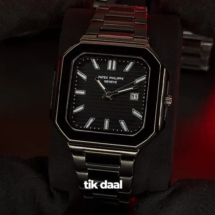 ساعت پتک فیلیپ مدل کوبیتوس مشکی صفحه مشکی | patek philippe