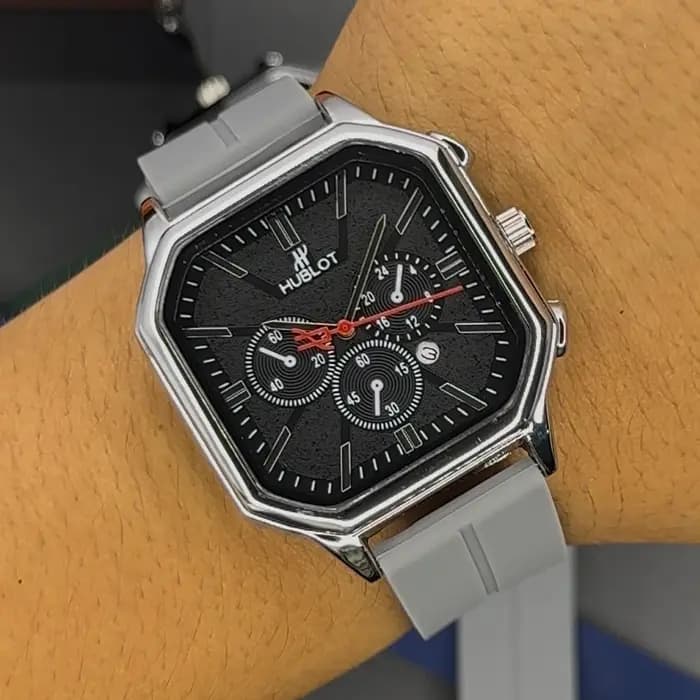 ساعت هابلوت مربع طوسی | HUBLOT
