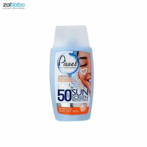کرم ضد آفتاب رنگی مناسب پوست های خشک تا نرمال و حساس SPF 50 پیکسل