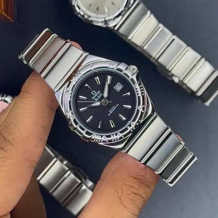 ساعت زنانه امگا کانسلیشن صفحه مشکی | OMEGA