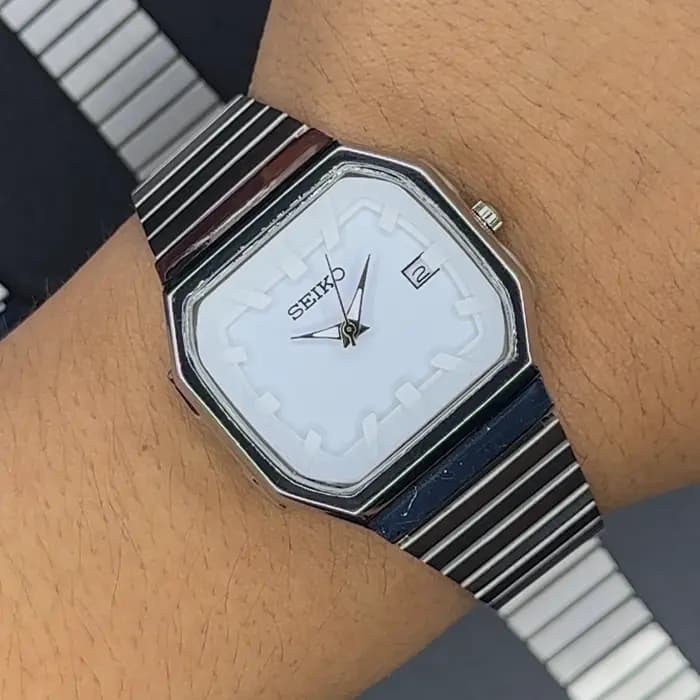 ساعت سیکو مردانه صفحه سفید | seiko