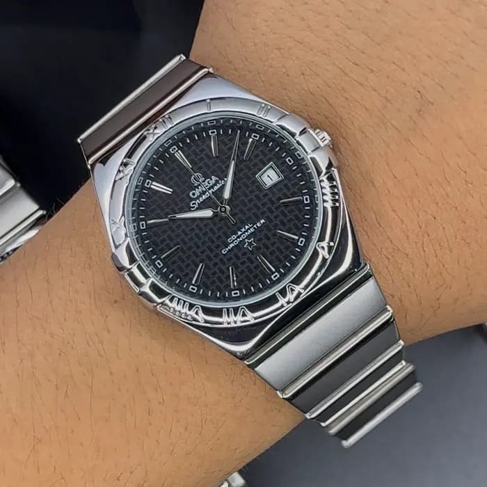 ساعت امگا کانسلیشن مردانه صفحه مشکی | OMEGA