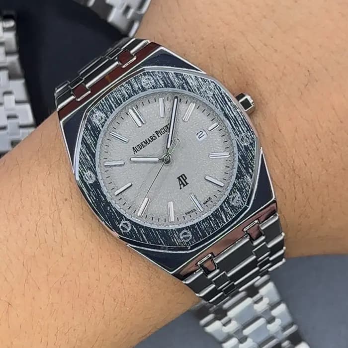 ساعت ای پی مردانه صفحه طوسی | Audemars Piguet