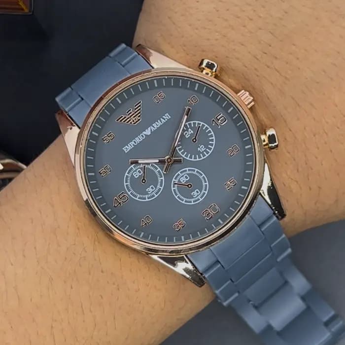 ساعت امپریو ارمانی مردانه طوسی | Emporio Armani