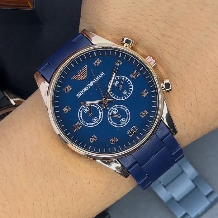 ساعت امپریو ارمانی مردانه آبی | Emporio Armani