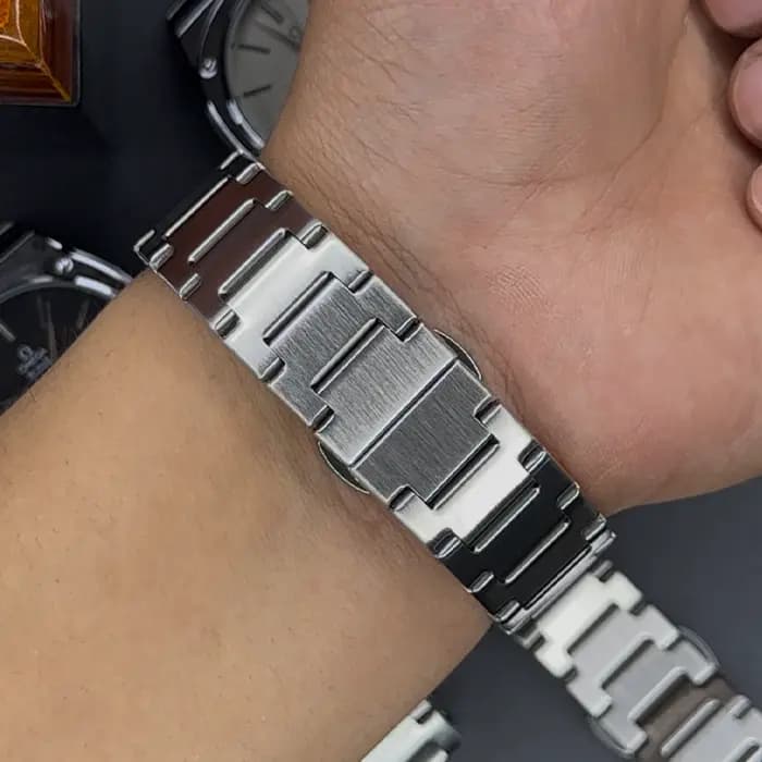 ساعت امگا مردانه دو تقویم صفحه آبی تیفانی| omega — تصویر ۳