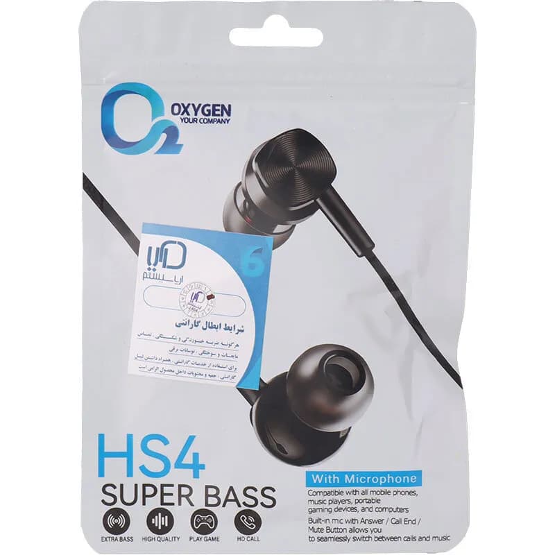 ایرفون باسیم اکسیژن OXYGEN HS4 — تصویر ۵