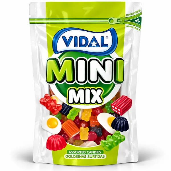 پاستیل بدون گلوتن اسپانیایی ویدال Vidal Jelly Mini Mix مدل میکس — تصویر ۲