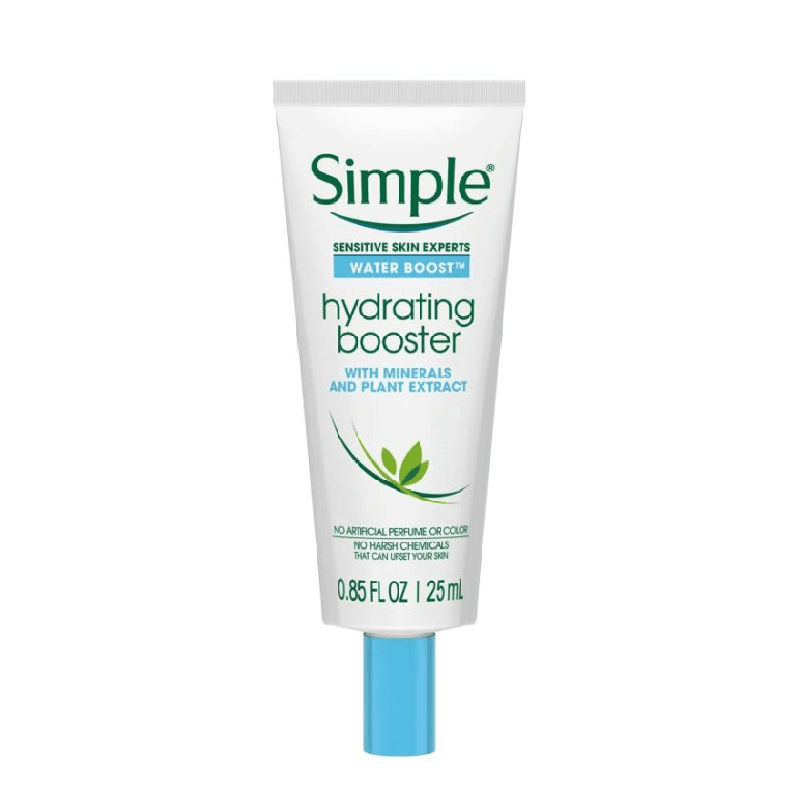 کرم آبرسان فوری و قوی سیمپل (مدل hydrating booster) مناسب پوست خشک و حساس