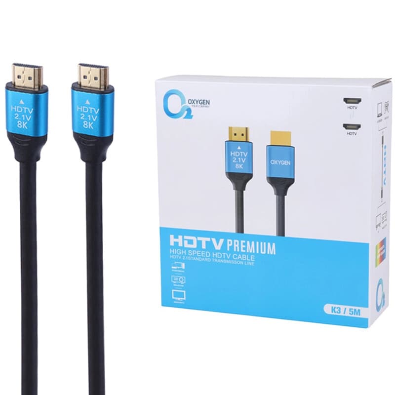 کابل HDMI 8K اکسیژن مدل OXYGEN K3 طول 5 متر