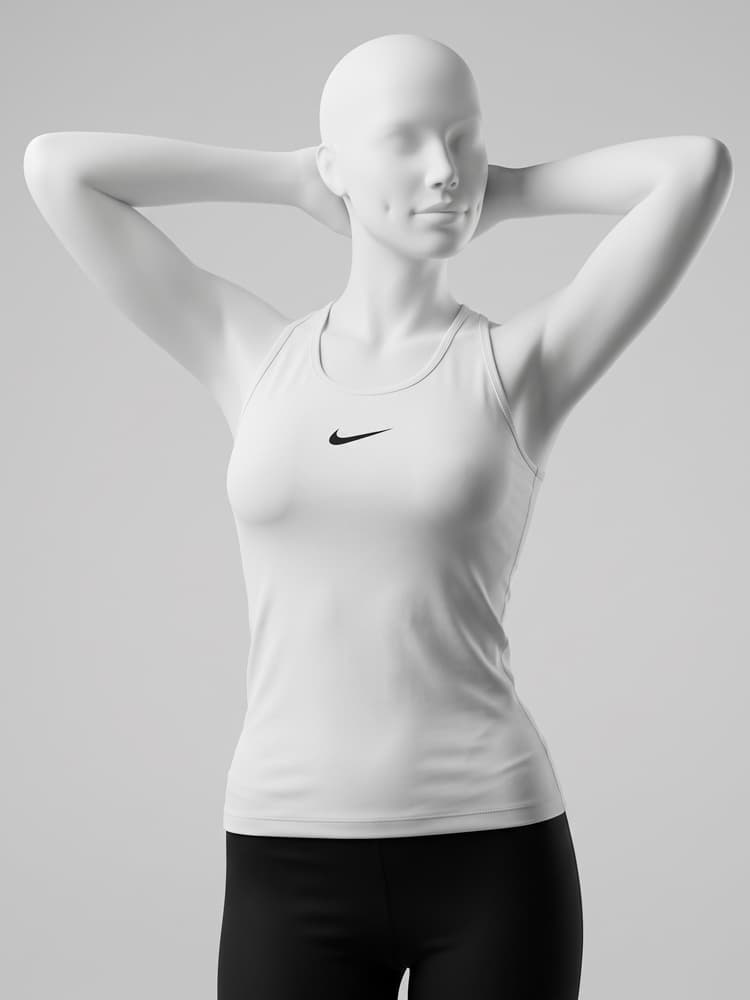 تاپ ورزشی زنانه فلامنت پشت بندی مینیمال نایکی Nike — تصویر ۷