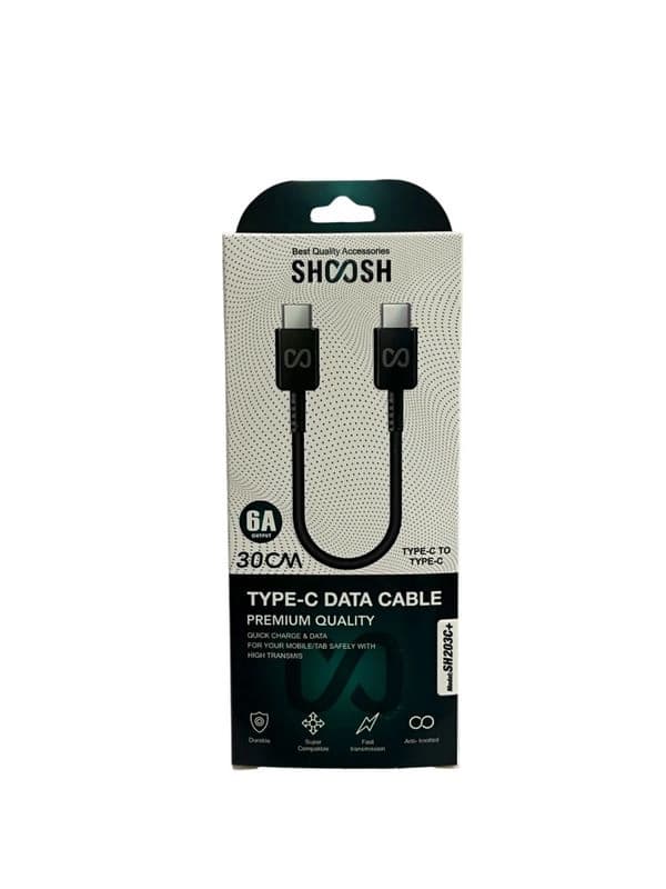 کابل شارژ پاوربانک Type-C به Type-C شوش SHOOSH SH-203C